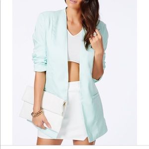 Missguided boyfriend longline blazer